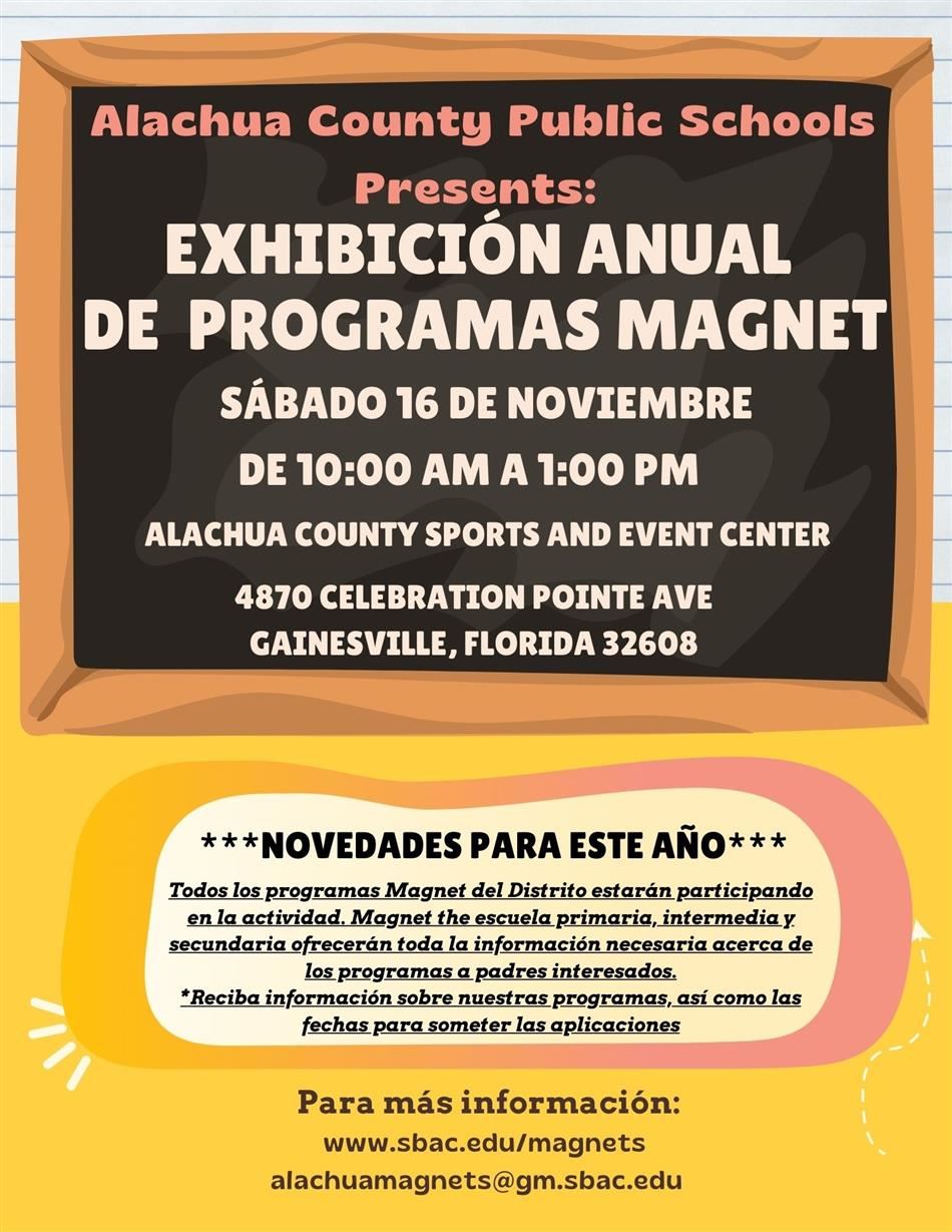 Magnet Program Showcase Flyer_Spanish Magnet Program Showcase Flyer_Spanish